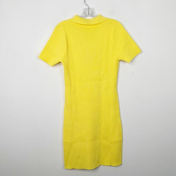 NWT LEYDEN Ribbed Polo 1/4 Button Short Sleeve Dress in Sunshine Sz. XL - Picture 6 of 6